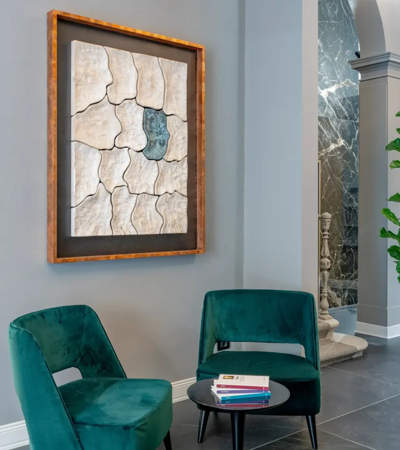 flom-hotel-salottino Salottino con poltrone verdi Flom Hotel Firenze
